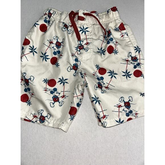 Disney Junk Food Mickey Mouse Swim Shorts Size Small (6/7)‎ Resortwear Swimsuit - Picture 2 of 9